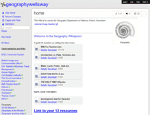 Tablet Screenshot of geographywellsway.wikispaces.com