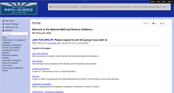 Desktop Screenshot of apcalculusnmsi.wikispaces.com