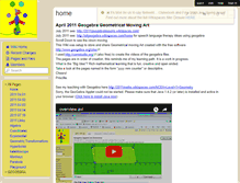 Tablet Screenshot of geogebraart.wikispaces.com