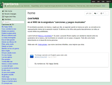 Tablet Screenshot of cantares.wikispaces.com