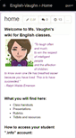 Mobile Screenshot of english-vaughn.wikispaces.com