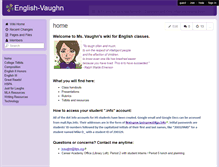 Tablet Screenshot of english-vaughn.wikispaces.com