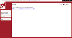 Desktop Screenshot of aaimconference.wikispaces.com