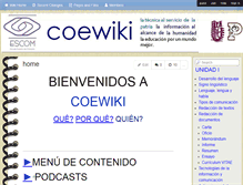 Tablet Screenshot of coeclub.wikispaces.com