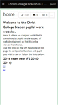 Mobile Screenshot of christcollegebrecon.wikispaces.com