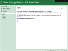 Tablet Screenshot of christcollegebrecon.wikispaces.com