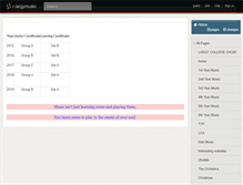 Tablet Screenshot of largymusic.wikispaces.com