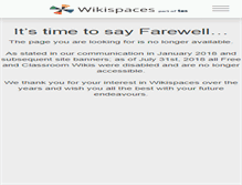 Tablet Screenshot of mrsmillarenglish.wikispaces.com