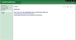 Desktop Screenshot of butlerhealthcare.wikispaces.com