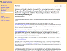 Tablet Screenshot of englishclassplb.wikispaces.com