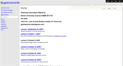 Desktop Screenshot of getcheminfo.wikispaces.com