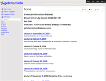 Tablet Screenshot of getcheminfo.wikispaces.com