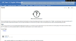 Desktop Screenshot of lscyear11english.wikispaces.com