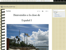 Tablet Screenshot of alamospanishclass.wikispaces.com