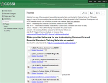 Tablet Screenshot of ccssi.wikispaces.com