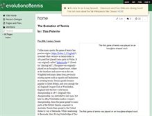 Tablet Screenshot of evolutionoftennis.wikispaces.com