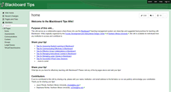 Desktop Screenshot of blackboardtips.wikispaces.com