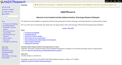 Desktop Screenshot of anzatresearch.wikispaces.com