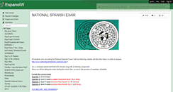 Desktop Screenshot of espanolw.wikispaces.com