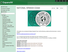 Tablet Screenshot of espanolw.wikispaces.com