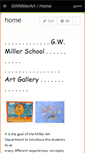 Mobile Screenshot of gwmillerart.wikispaces.com