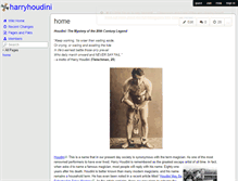 Tablet Screenshot of harryhoudini.wikispaces.com