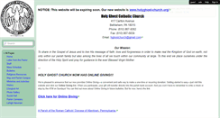 Desktop Screenshot of holyghostparish.wikispaces.com