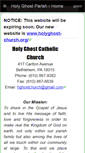 Mobile Screenshot of holyghostparish.wikispaces.com