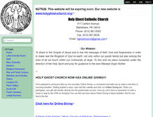 Tablet Screenshot of holyghostparish.wikispaces.com