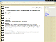Tablet Screenshot of classroomsetup.wikispaces.com