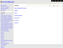 Tablet Screenshot of everydayuse.wikispaces.com