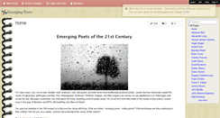 Desktop Screenshot of emerging-poets.wikispaces.com