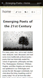 Mobile Screenshot of emerging-poets.wikispaces.com