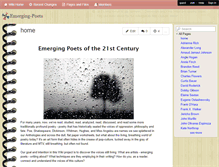 Tablet Screenshot of emerging-poets.wikispaces.com