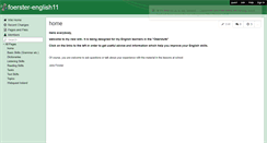 Desktop Screenshot of foerster-english11.wikispaces.com