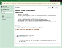 Tablet Screenshot of bcsd-sandbox.wikispaces.com