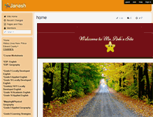 Tablet Screenshot of janash.wikispaces.com