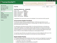 Tablet Screenshot of humanitiesfall11.wikispaces.com