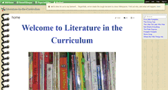 Desktop Screenshot of literature-in-the-curriculum.wikispaces.com