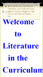 Mobile Screenshot of literature-in-the-curriculum.wikispaces.com
