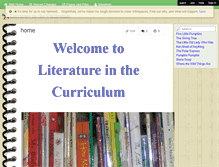 Tablet Screenshot of literature-in-the-curriculum.wikispaces.com