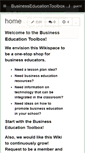 Mobile Screenshot of businesseducationtoolbox.wikispaces.com