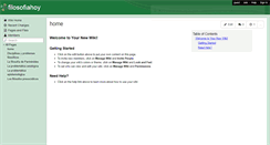 Desktop Screenshot of filosofiahoy.wikispaces.com