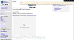 Desktop Screenshot of cffmath.wikispaces.com