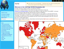 Tablet Screenshot of ih-igcse-geography.wikispaces.com