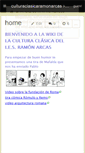 Mobile Screenshot of culturaclasicaramonarcas.wikispaces.com