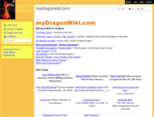 Tablet Screenshot of dragonefolios.wikispaces.com