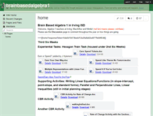 Tablet Screenshot of brainbasedalgebra1.wikispaces.com