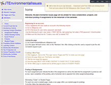 Tablet Screenshot of jtenvironmentalissues.wikispaces.com