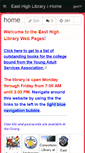 Mobile Screenshot of easthighlibrary.wikispaces.com